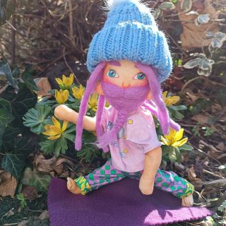 ✌️☮️☯️ Yogi man, Puppet, DIY puppet, DIY creative kit, Panáček Jogín, Art doll